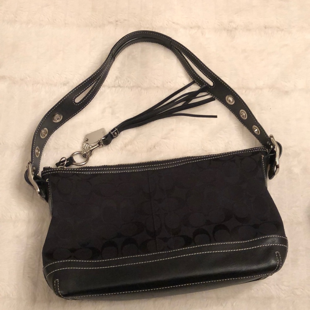 Coach monogram shoulder bag
